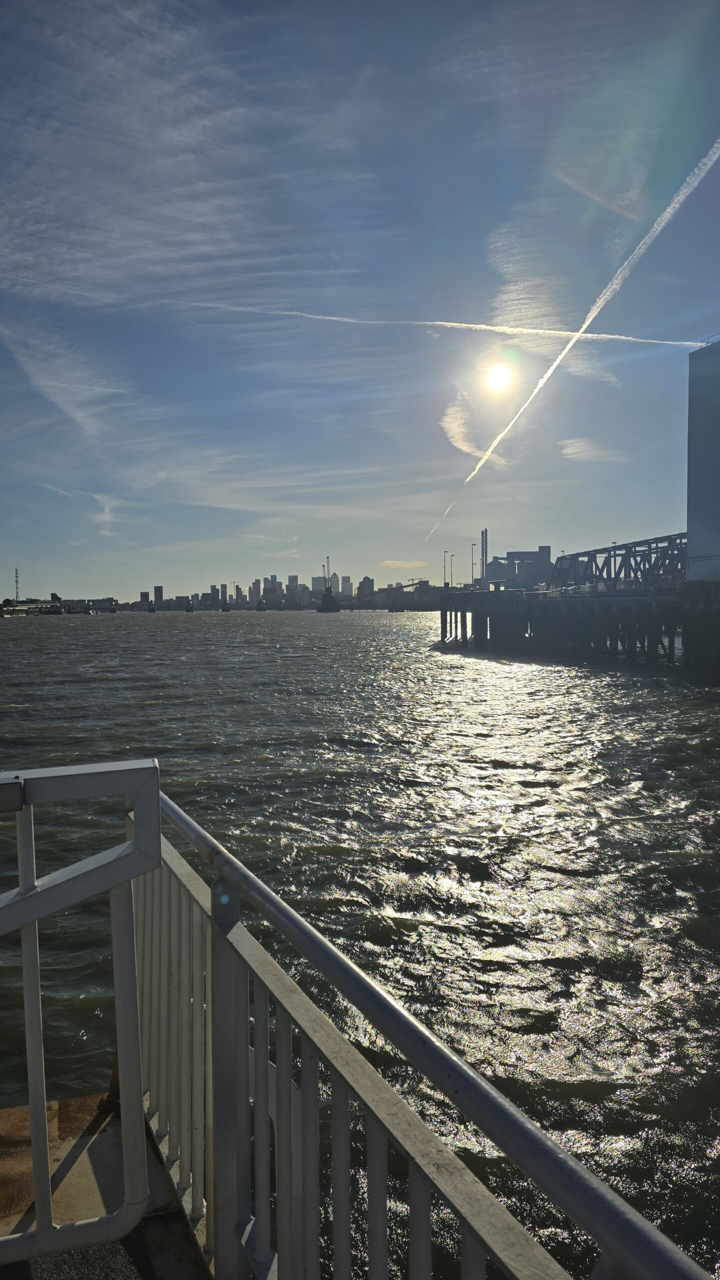 Crossing the Thames on the Woolwich ferry