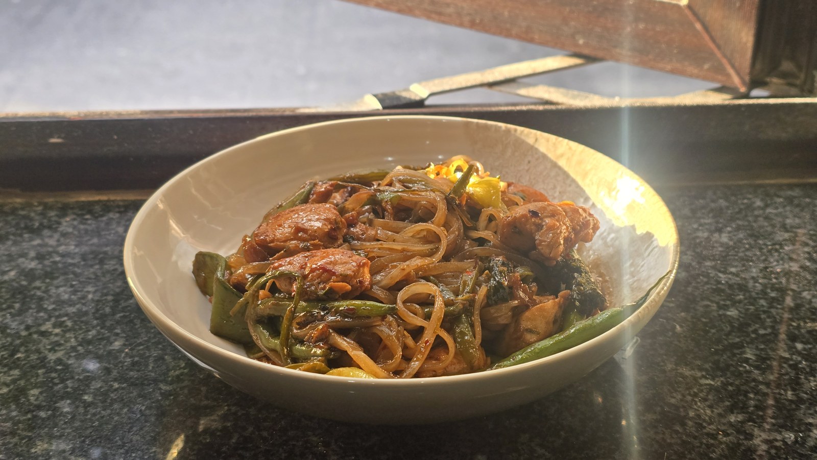 The pad thai at the end of it